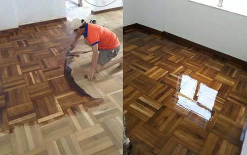 木质地板修复培训