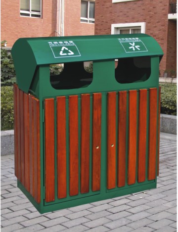 增城新型钢木垃圾桶